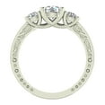 thumbnail image 4 of 1.28 ct tw Vintage Trilogy Wedding Ring 14K White Gold (G,I1), 4 of 6