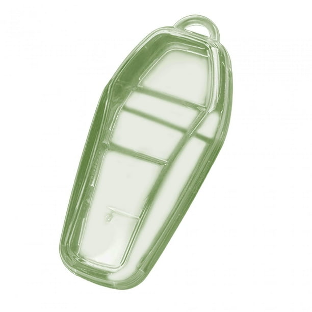 Funda de control remoto de coche, funda para llave de coche, piezas de repuesto a prueba de polvo, carcasa protectora para llave para sello Yuan Qin Verde translúcido
