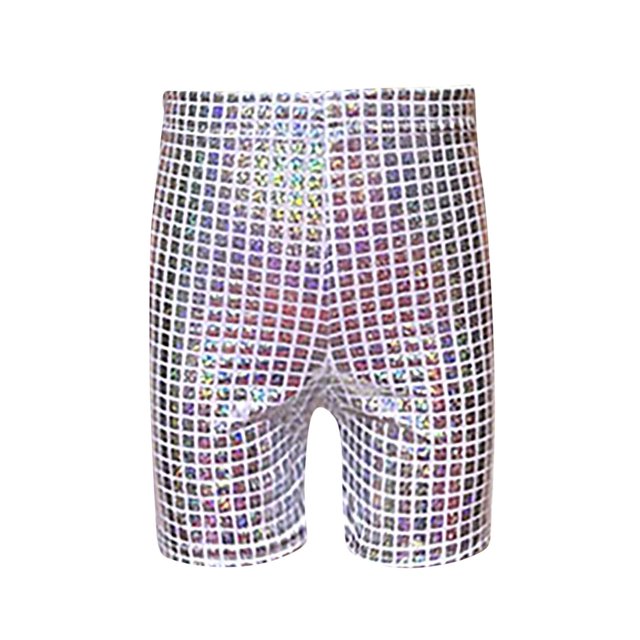 Youth Stylish Clothes Loose Ripped Sweatpants Block Three Point Shorts Sequin Children Adult Dance Pants Practice Shorts Attend Shows And Events