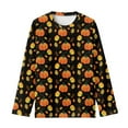 thumbnail image 5 of DISNIMO Thanksgiving Fall Pumpkin T-Shirts for Kids Girls Long Sleeve Shirts With Cuffs for Kids Shirt Girls Long Sleeve T Shirts Size 5-6 Girls Long Sleeve Tee Shirts for Girls Tees Shirts, 5 of 7