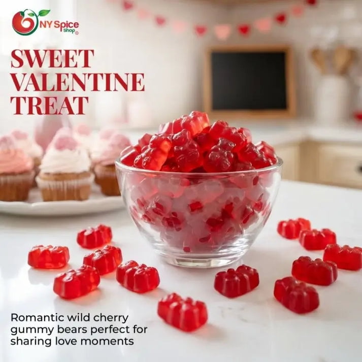 NY SPICE SHOP Wild Cherry Gummy Bears - 3 Pound - Gummy Cherry Bears - Gummies Bears Candy - Gummies Fruit Snacks - Gummi Bears Gift For All Occasions