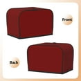 thumbnail image 3 of Honeii Maroon Print 2 slice Toaster Cover, Two Slice Toaster Dust-proof Cover For Kitchen Small Appliance and Fingerprint Protection, 3 of 7