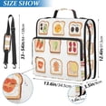 thumbnail image 2 of FORMRS Zipper Binder with Shoulder Strap 2-inch Ring 500 Sheet Capacity File Bag, Various Toasts, 2 of 5