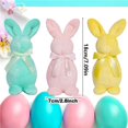 thumbnail image 2 of Easter Pastel Flocked Bunnies Decorations for Home & Party, 2 of 7