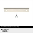 thumbnail image 4 of Amerock Streamline II 4 inch (102mm) Length Satin Nickel Cabinet Finger Edge Pull, 25 Pack, 4 of 4