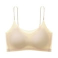 thumbnail image 2 of Bras for Women GaThRRgYP Ladies Traceless Comfortable One-piece No Steel Ring Vest Breathable Gathering Bra Woman Underwear, 2 of 5