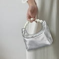 thumbnail image 5 of JULIE FERRARO COLLECTION Pearl Handle Evening Clutch Purse for Women with Detachable Chain Strap, 5 of 10