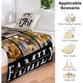 thumbnail image 5 of Custom Throw Blanket for Dad with Photo Personalized Happy Fathers Day Blankets with Pictures Customized Blanket for Dad Grandpa on Fathers day Halloween Christmas New Year A Blankets, 5 of 5