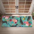 thumbnail image 2 of Doberman Dog Pattern with Pioneer Flower Door Rugs,Washable Non Slip Door Mats Indoor,Decorative Door Mats,Entry Mat Indoor for Entrance,Bedroom,Kitchen,Bathroom,16"x47", 2 of 6