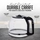 thumbnail image 3 of Cafetera de goteo OVENTE CM412B, 1,8 L, 12 tazas, con jarra de vidrio, 3 of 8