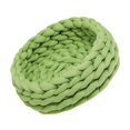 thumbnail image 1 of Cama nido para gatos jinwen tejida a mano suave lavable cesta para dormir para cachorros Verde 40cm, 1 of 8