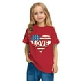 thumbnail image 6 of BRGZLK Toddler American Flag Cotton T-Shirt Kids Independence Day Patriotic Short Sleeve Tops Boys Girls Cute Round Neck Summer Top Red 7-8 Years, 6 of 6