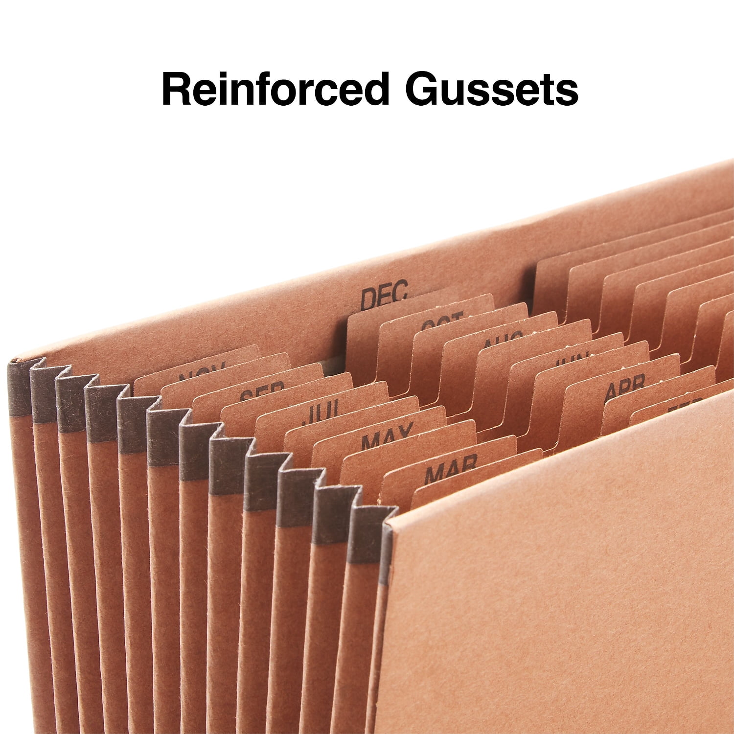 Staples Heavy Duty Reinforced Accordion File Monthly Index 12-Pocket Letter Size 3/Pack
