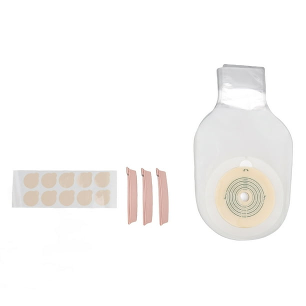 10pcs Colostomy Bags Double Layer Glue One Piece Molding Drainable