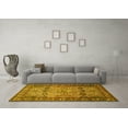 thumbnail image 3 of Ahgly Company Indoor Square Persian Yellow Traditional Area Rugs, 7' Square, 3 of 4