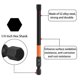 thumbnail image 2 of 10PCS Hex Screwdriver Bit Set 100mm H6 TS2 Steel Magnetic Drill Bit for Electric Drill Screwdrivers, 2 of 5