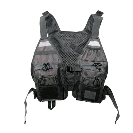 Trout Fishing Gears Multi Pokcet Waistcoat Fly Fishing Vest for Men Adults Outdoors Stream Fishing Accessories