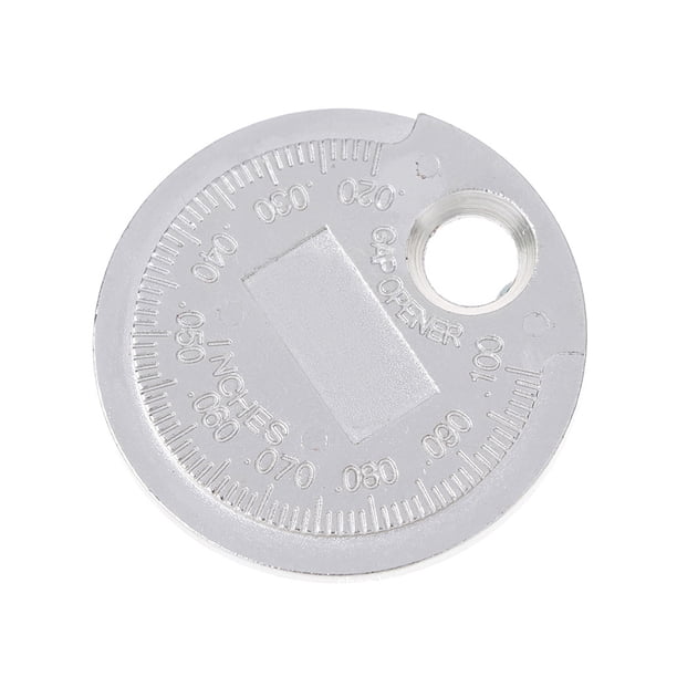 Kenally Indicador de bujía, indicador de espacio de alta resistencia, medidor de rango de medición de Metal, herramienta de medición de Herramientas de reparación de automóviles