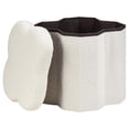 thumbnail image 2 of Bouclair White Storage Ottoman, 2 of 4