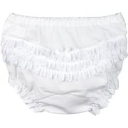 I.C. Collections Little Girls White Batiste Rumba Panties