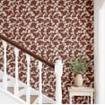 thumbnail image 3 of S4sassy Removable Contemporary Brown Wall Decor, Branch & Leaf Print Textured Contact Paper for Walls, Cabinets, Self Adhesive Vinyl Wallpaper Roll, Waterproof Contact Paper for Walls - 25"x360" inch, 3 of 9