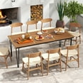 thumbnail image 2 of Costway 79" Outdoor Dining Table 8-Person Patio Table with 1.9" Umbrella Hole, 2 of 9
