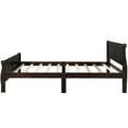thumbnail image 4 of Hommoo Full Size Platform Bed Frame with Wood Headboard and Footboard, Wooden Slat Support, Espresso, 4 of 6