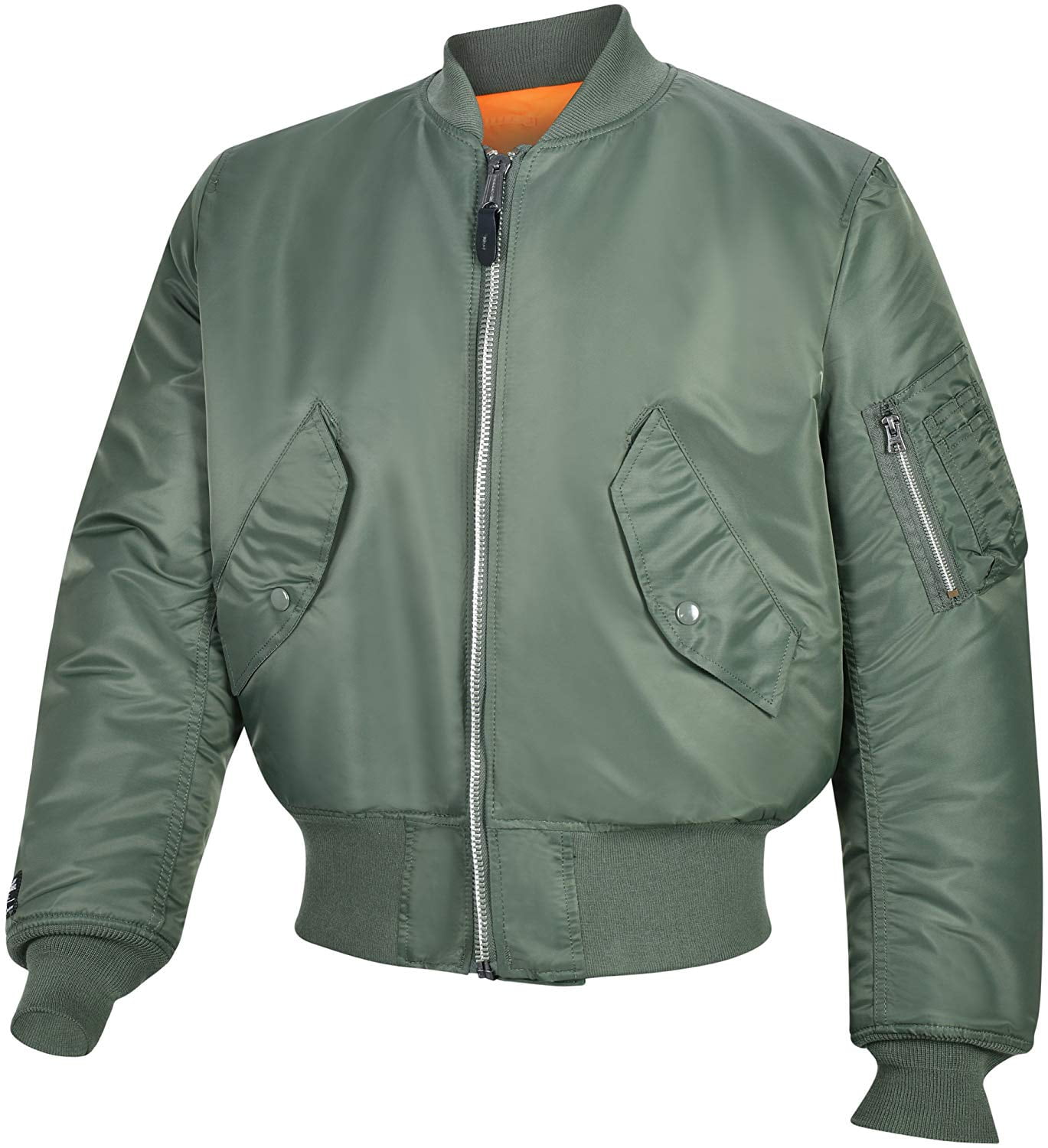 Valley Apparel Men's Military Manufacturer MA-1 Bomber Jacket Made