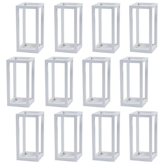 White Centerpiece Wooden Frames Bulk 12 Pc