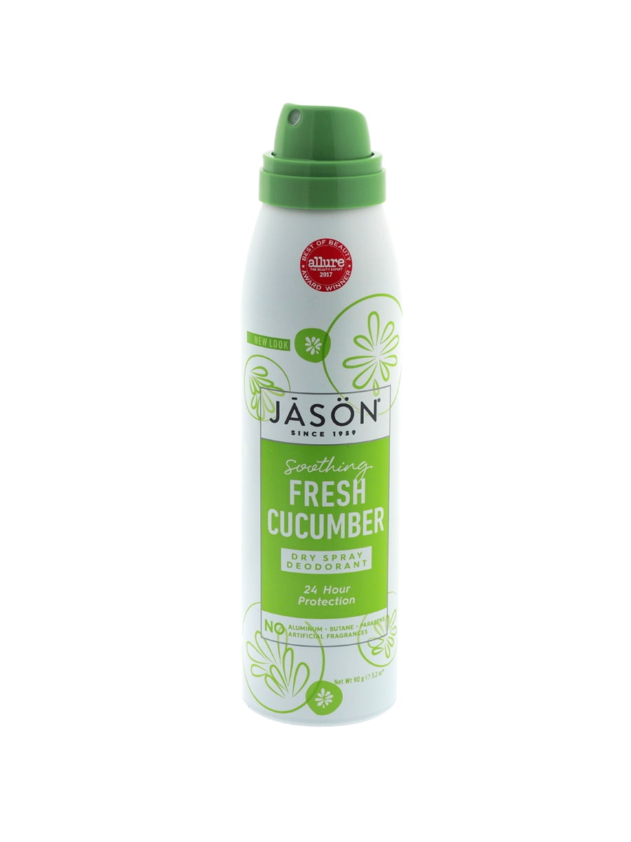 JASON Soothing Fresh Cucumber Dry Spray Deodorant, 3.2 oz. Walmart