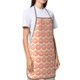thumbnail image 4 of Gaeub Donuts With Pink Glaze Kitchen Cooking Aprons Adjustable Bib Apron Waterdrop and Oil Resistant Kitchen Chef Apron for Women Men, 4 of 7