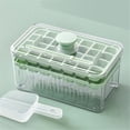 thumbnail image 4 of Compact Ice Cube Tray with Lid and Bin,Mini Press-Type Ice Cube Maker for Freezer,Space-Saving Small Ice Bucket with Tongs for RV,Office,Mini Ice Cube Trays,BPA-Free, 4 of 9