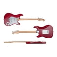 thumbnail image 2 of Monoprice Guitare Électrique Classique Indio Cali avec Sac de Transport-Rouge Vin, 2 of 2