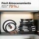 thumbnail image 3 of Juego de 20 Ollas y Sartenes Antiadherentes, Batería de Cocina con Mango Desmontable, Sartenes de Ceramica para Autocaravana, Apto para Inducción, Horno y Lavavajillas, 3 of 7