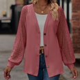 thumbnail image 4 of Women‘s Long Sleeve Soft Chunky Knit Sweater Open Front Cardigans Outwear Coat, 4 of 4
