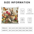thumbnail image 5 of Nawypu Easter Pillow Cover Bunny Tulip Butterfly Decorations Holiday Farmhouse Spring Pillow Case for Home Sofa Couch Decor, 5 of 5
