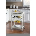 thumbnail image 2 of Linon Neyrey Mobile Kitchen Island, Gray Finish with Gray and White Speckled Granite Top, 2 of 9