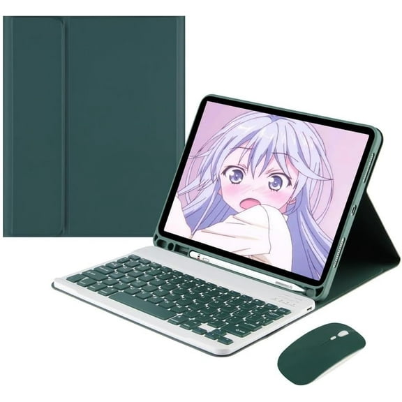 XIHAMA Keyboard Case Mouse for Galaxy Tab S7 11/ S8 11/ S9 11/ S9 FE 10.9 inch, Detachable Cute Color Keyboard Case Support S Pen Charging