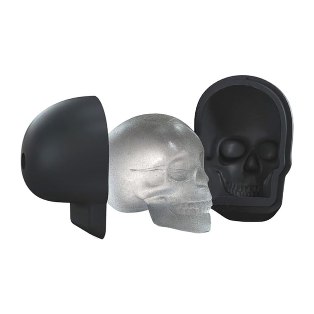 Yuarrent Molde de hielo de silicona de calavera Molde de hielo de calavera 3D grande Bandeja de hielo de calavera de silicona grande Barra de herramientas Yuarrent HA014995-00