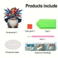 thumbnail image 2 of DIY Dotted Diamond Ornaments Diamond Art Painting Independence Day Creative Pvc Home Decoration Desktop Ornaments (Single Sided Dotted Diamonds)-Gnome 3, 2 of 9
