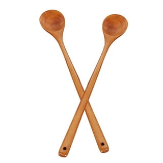 HEMOTON 4pcs Wooden Water Ladle Kitchen Restaurant Spoon 1/2 Cup Scoop Wood  Water Scoop Small Scoops for Canisters Soup Spoon Bath Salt Scoop Rice