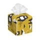 thumbnail image 1 of Balery Cartoon Bear Yellow Porta Pañuelos de Cuero con Estampado – Funda Moderna Cuadrada para Caja de Pañuelos, Dispensador 5x5x5'', 1 of 7