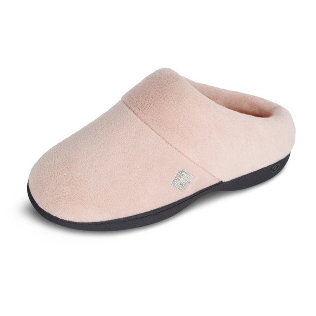 Zapatillas isotoner Classic Clog para mujer, espuma viscoelástica, 6,5 — 7, color arena