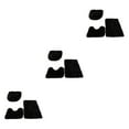 thumbnail image 3 of Transemion 1/2/3/5 3pieces Anti-slid Particles Rug Set Secure And for Slip-free Bathroom Mats For Black 3PCS, 3 of 6