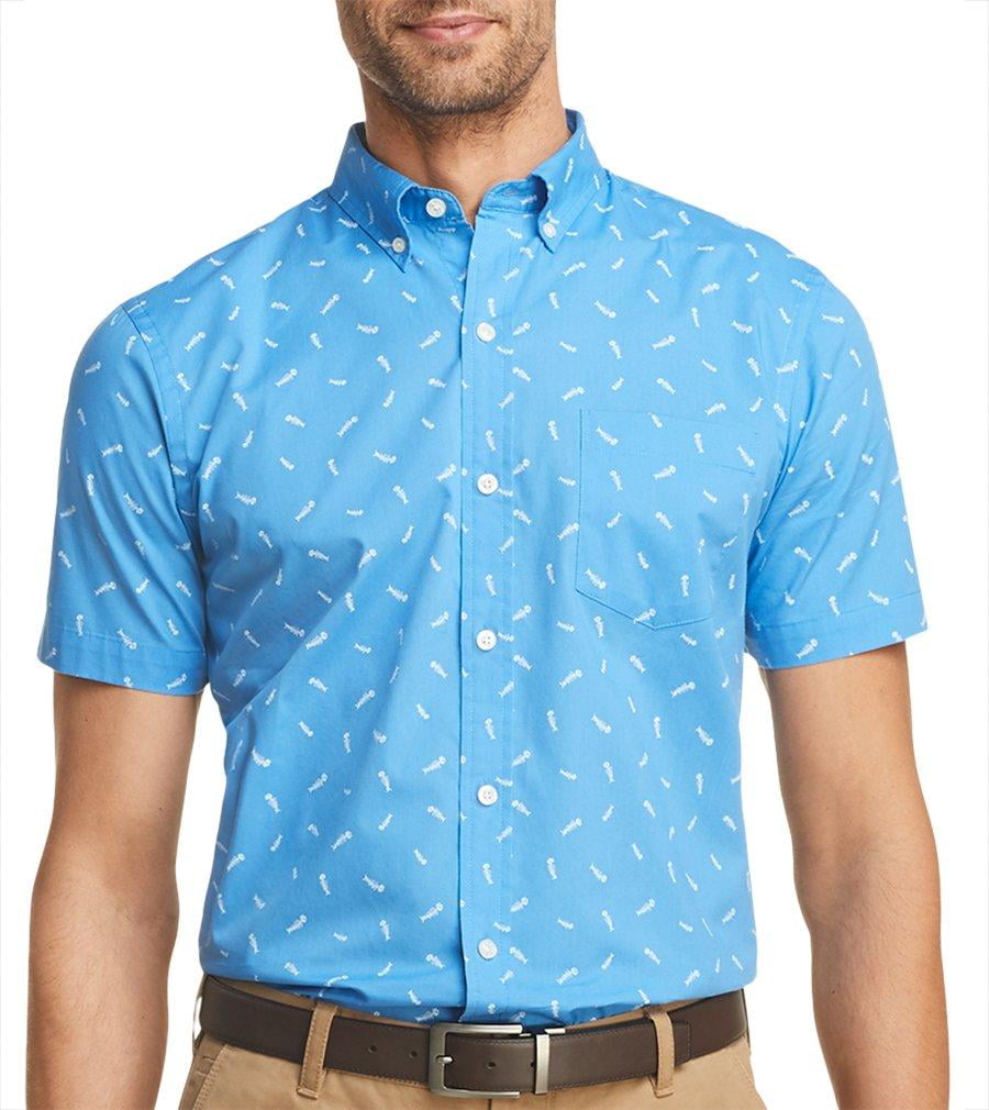 izod saltwater beach performance mens short sleeve polo shirt