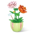 thumbnail image 3 of Bonsái de flores en bloque bloque de construcción sin rebabas planta en maceta colorido pulido fino fácil montaje educativo para adultos ANGGREK  Otros, 3 of 7