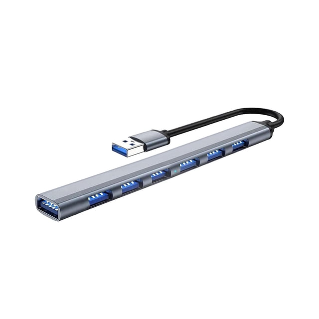 Hub USB 3.0 Sunnimix Estación de acoplamiento 7 en 1 para computadora portátil