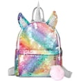thumbnail image 1 of Mochila para niños JAMW mochila de unicornio lentejuelas viaje Sencillez, 1 of 5
