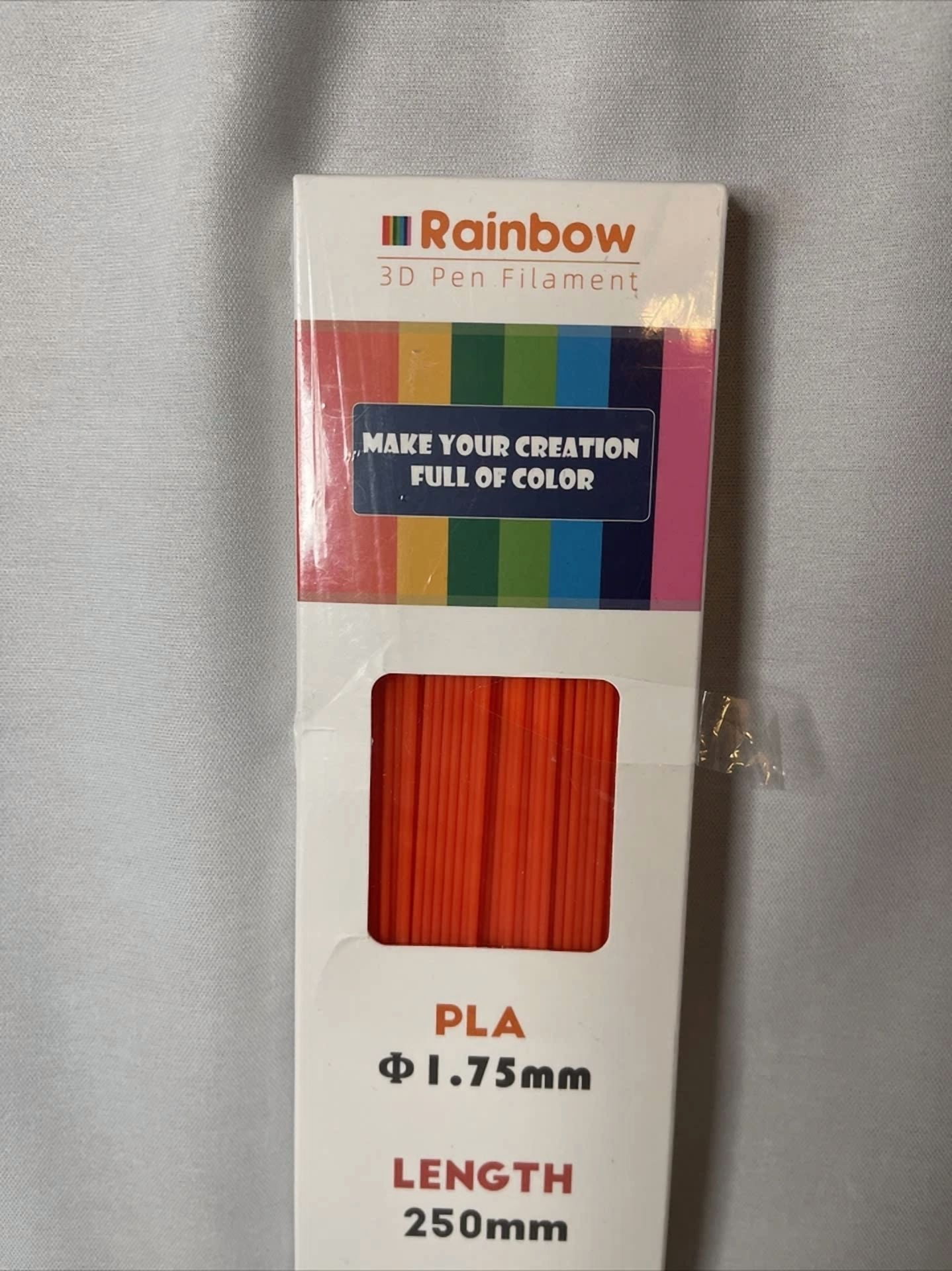 CIRCLE- Geeetech Orange 3D Pen Printer Pla Filament Refills High Precision 1.75Mm - New