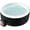 Black - 71"D x 25"H(Round for 4 Adults), variant on 73" X 73" X 25" Inflatable Hot Tub for 4-6 Person Square, 240 Gallon Large Portable Hottub Spa with 130 Bubble Air Jets, Blow Up Spa Bathtub with LED Control Panel, 2 Filter, Temperature up to 104°F